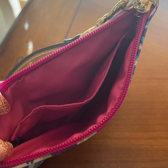 Coach Multicolor and Gold Metallic Wristlet - Picture 4 of 8